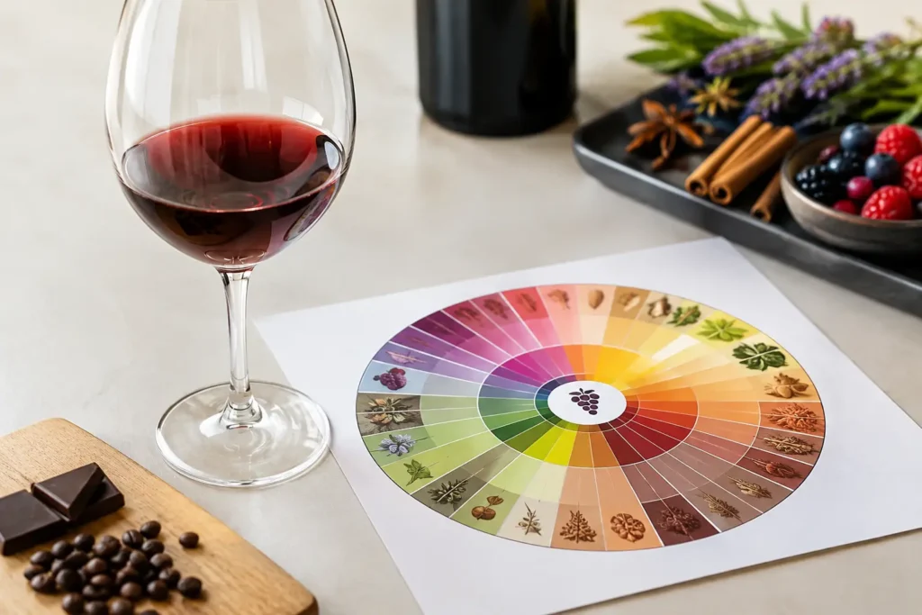 Come leggere la ruota degli aromi del vino